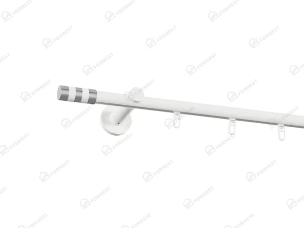 Garniža 19mm drážková tyč - 1rad - VALEC - biela