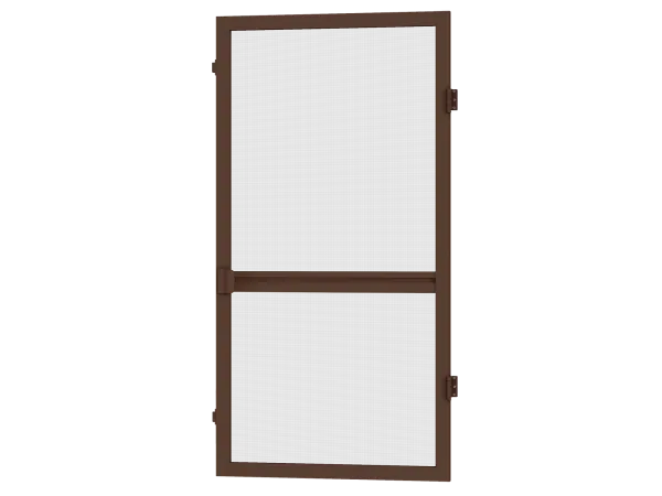 Sieťky na DVERE - pántové - TMAVOHNEDÁ - s priečkou