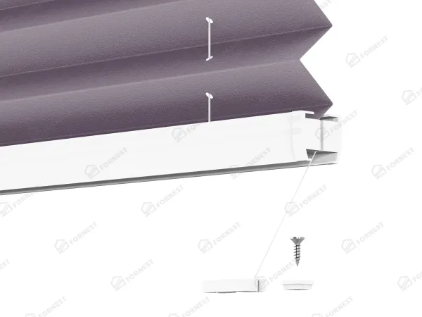 Plisé rolety LUX - látka Violet 11078 - PEARL 7