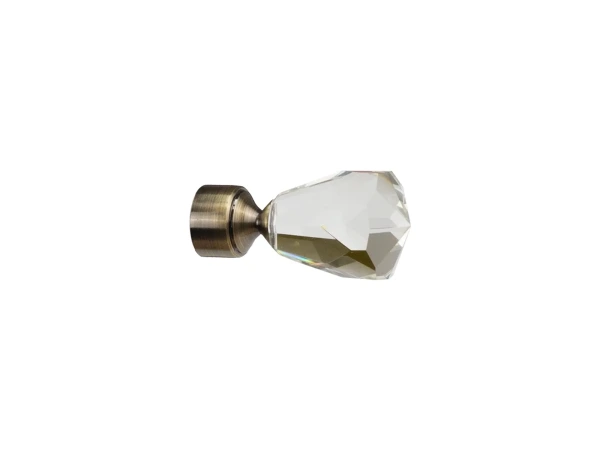 Koncovka 16 mm CRYSTAL CONE - antik