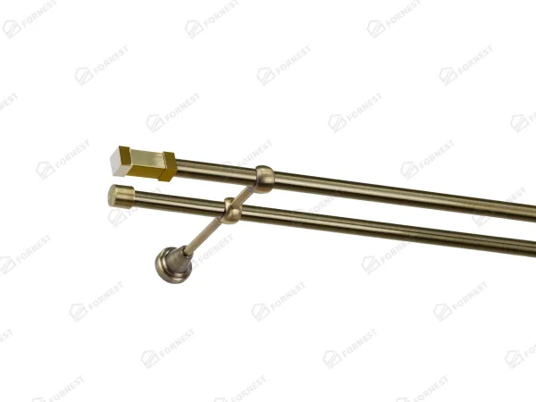 Garniža 16x16mm - 2rady - QUADRO - antik 1