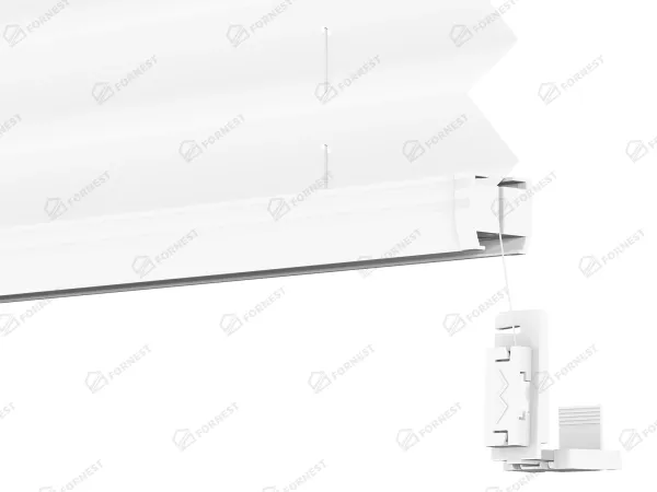 Plisé rolety LUX - látka Blossom White 11191- BLACKOUT (zatemňujúca) 4