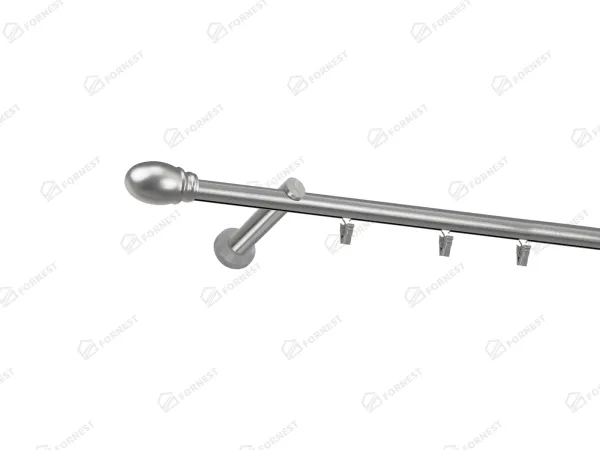 Garniža 19mm - drážková tyč - 1rad - BELUNO - satin