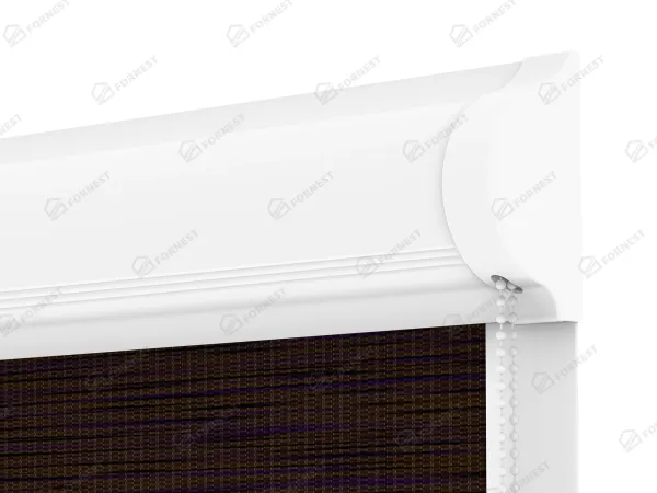 Roleta SWING LITE - deň a noc - látka Maurícius 66 - tmavo hnedá (wenge) 3