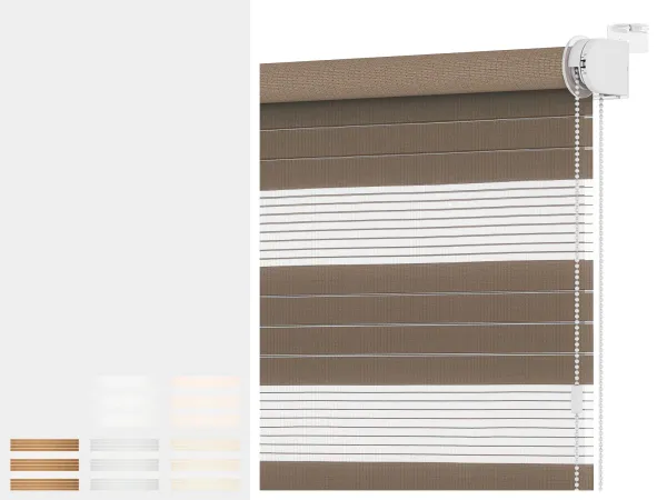 Roleta  MINI - deň a noc - látka KRÉTA