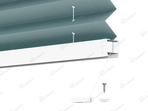 Plisé rolety LUX - látka Vintage teal 11079 - PEARL 7