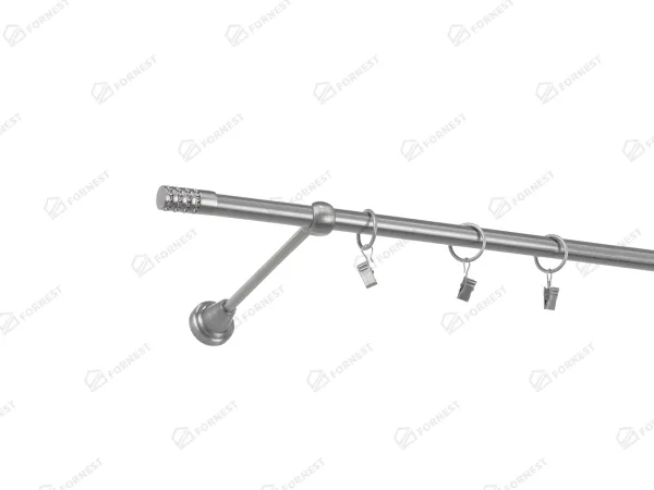 Garniža 16mm - 1rad - CYLINDER CRYSTAL - satin