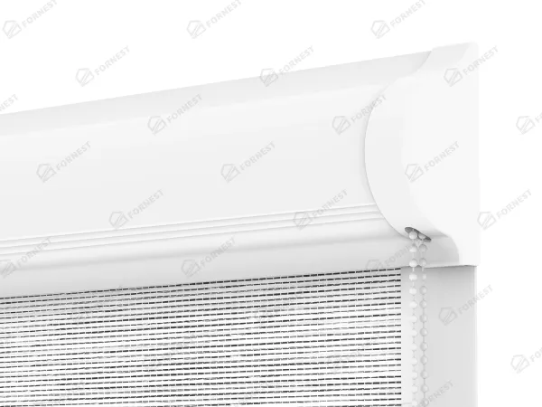 Roleta SWING LITE - deň a noc - látka Maurícius 67 - sivo biela 3