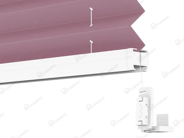 Plisé rolety LUX - látka Fuchsia 11243 - BLACKOUT (zatemňujúca) 4