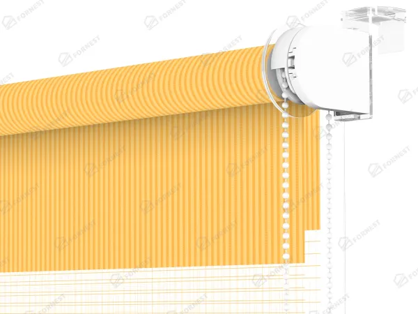 Roleta MINI - deň a noc - látka Bahama 1803 - svetlo oranžová 3