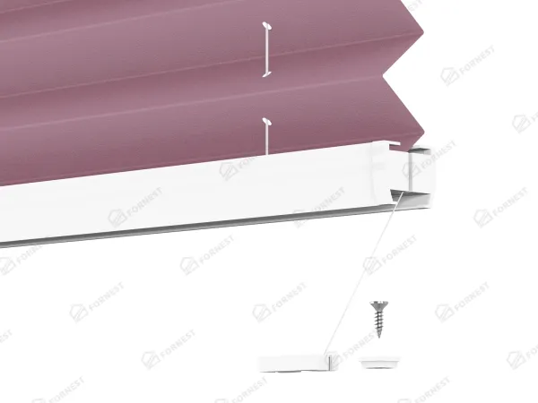 Plisé rolety LUX - látka Fuchsia 11243 - BLACKOUT (zatemňujúca) 7