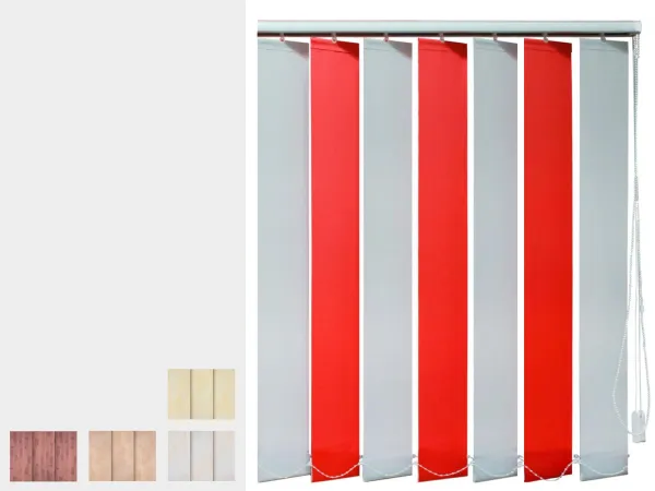 Dvojfarebné vertikálne žalúzie - látka REMBRANDT