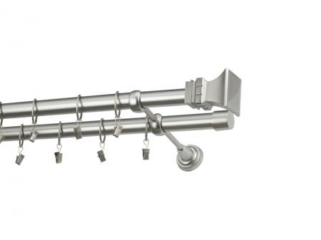 Garniža 25x25mm - 2rady - VEŽA - satin