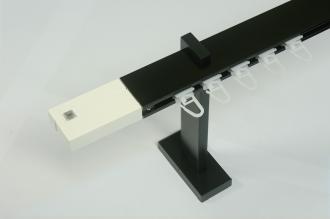 Garniža SQUARE LINE čierna 1dr. - kon. biela KRYSTAL