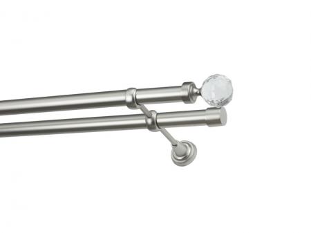 Garniža 25x25mm - 2rady - GUĽA CRYSTAL - satin 1