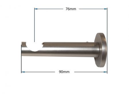 Garniža 19mm - 1rad - CYLINDER CRYSTAL - satin 3