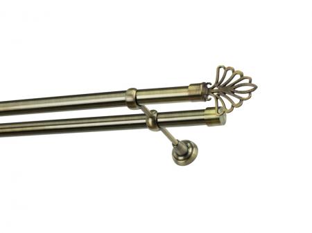 Garniža 25x25mm - 2rady - MODERN - antik 1