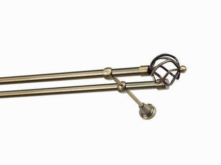 Garniža 19x19mm - 2rady - SPIRAL - antik 1