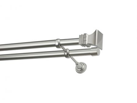 Garniža 25x25mm - 2rady - VEŽA - satin 1