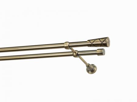 Garniža 19x19mm - 2rady - TRAPEZIUM - antik 1