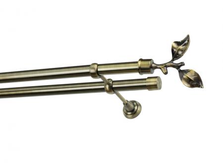 Garniža 25x25mm - 2rady - LIST ROSE - antik 1