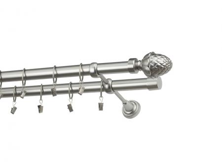 Garniža 25x25mm - 2rady - ŽALUĎ - satin