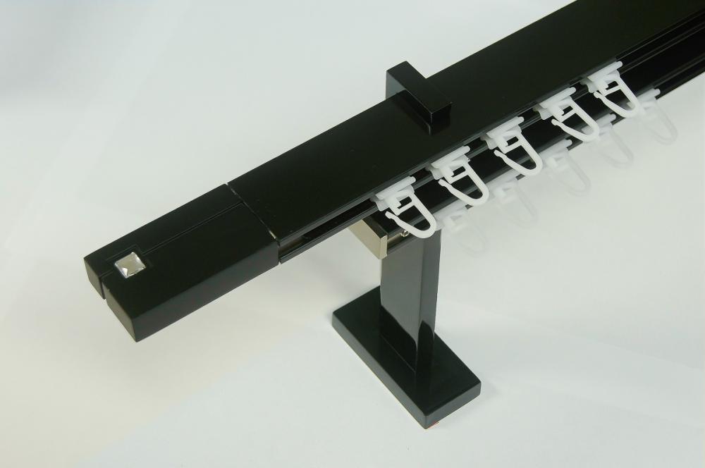 Garniža SQUARE LINE čierna 2dr. - kon. čierna KRYSTAL