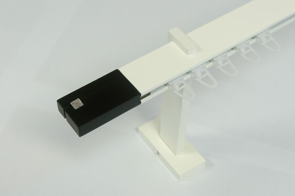 Garniža SQUARE LINE biela 2dr. - kon. čierna KRYSTAL