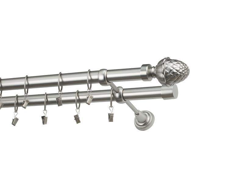 Garniža 25x25mm - 2rady - ŽALUĎ - satin