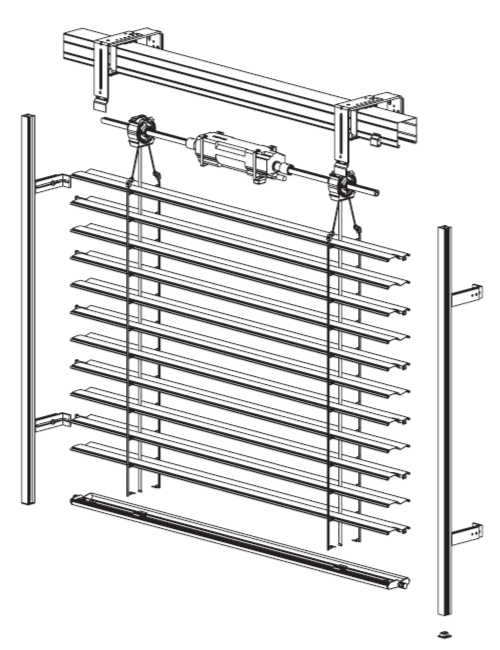 základná schema vonkajšia žalúzia motorická